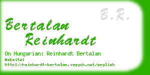 bertalan reinhardt business card